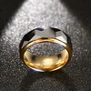 LuxuryMeaeguet 8mm Ring Breit Facettiert Geschnitten Geometrische Wolframcarbid Eheringe Für Männer Schmuck Männlich Anillos Bague USA Größe 711226991