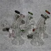 Glasbong Shisha Wasserpfeifen Becher Recycler 7,4 Zoll Bongs Dab Rig Ölbrenner Aschefänger Bubbler 14 mm Schüssel