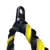 ثلاثية الرؤوس يسحب حبل العضلة ذات الرأسين التدريب دفع حبل الرئيسية رياضة اللياقة البدنية ممارسة المعدات الأصفر tricep pulldown1