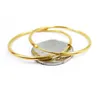 5cm Stora Circle Hoop Örhängen 18K Gul Guldfylld Smooth Womens Gift Huggie Örhängen Present