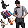 Fashion Accessories Bow tie Suspenders Set Adjustable Elastic Wedding Belt Strap Shirts Brace For Men Women