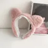 Yeni Yıkama Yüz Kedi Kulak Bantlar Şapkalar Sevimli Tatlı Geniş Peluş Saç Bandı Trendy Sahte Kürk Hairbands Kızlar için Hair Accssories