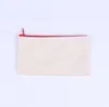 Sublimation Blank Cosmetic Bags Pencil Cases Canvas Women Makeup Bag Fashion Storage Pouchs Bags Free Shipping SN3464