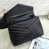 핸드백 여성 Luxurys 디자이너 가방 패션 정품 가죽 여성 고품질 클래식 체인 메신저 Crossbody 32cm 및 25cm YB23 어깨 가방 핸드백 지갑