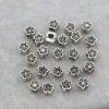 Alloy Antique Silver Plum Bossom Flower Star Big Hole Beads Fit European Bracelets L1451 110pcs/lot