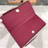 Classic Double zipper long wallets bags for women card holders for ladies real leather pvc shoulder bag wallet for woman 21 5x10cm271T