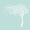 Large White Tree Birds Vintage Wall Decals Removable Nursery Mural Wall Stickers for Kids Living Room Decoration Home Decor Y20010235N