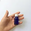 10 pcs 25x65 mm Dark Blue Glass Bottles With White Plastic Common Cap&Plugs DIY ml Empty Essential Oil Perfume