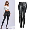 2020 Winter Stretch PU lederen broek voor vrouwen hoge taille joggers vrouwen broek plus size potlood skinny getailleerde vrouwelijke broek LJ201130