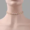 Weimanjingdian Nowe przybycie gruszka Cute Cubic Zirconia CZ Crystal Shinning Tennis Choker Naszyjnik dla kobiet Prezenty biżuterii 2125447