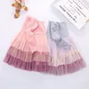 Maluch Dziewczyna Ubrania Siatki Patchwork Księżniczka Suknie Z Długim Rękawem Girls Party Dress Kids Gradient Kolor Boutique Odzież BT6029