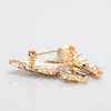 Gold Butterfly brooch crystal Rhinestone brooches pins for women mens Wedding Bouquets fashion jewelry will and sandy gift