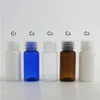 50 x 15 ml 1 / 2oz draagbare plastic huisdier etherische oliecrème serum fles met schroefdop Insert plug cosmetische container reizen kits