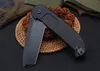 Top Quality BF2RCT Flipper folding N690 Black Tanto Blade CNC 6061-T6 Handle Ball Bearing Survival Tactical EDC tool Rescue knives