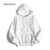 Moinwater Brand New Women Women Fleece Hoodies Lady Streetwear Sweatshirt Feminino Branco Inverno preto Capuz quente Capuz LJ200811