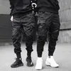 Мужчины мульти карманные гаремы бедные брюки брюки уличная одежда Hombre Мужское повседневное грузо
