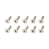 10 pièces-lot or aluminium garde-boue voiture pare-chocs rondelle boulon moteur baie habiller Kit de fixation Lisence plaque décor boulons M6 vis