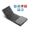 Touch Touch Touch Touch Bluetooth Teclado Mini port￡til Teclado sem fio Teclado com touchpad para iOS Windows Android Tablet Phone celular