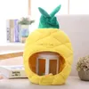 Divertente frutta ananas tropicale cappello di peluche Natale Halloween Cosplay Costume Party Cap Inverno Copricapo Foto Prop Y201024