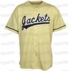 Georgia Tech Yellow Kurtki ACC Custom Baseball Jersey Stiched Nazwa i numer Szybka Wysyłka Wysoka jakość