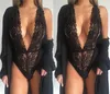 2020 Seethrough Sexy Lingerie Bayan Moda Dantel Bodysuits Şeffaf örgü dantel pijamalar ins ev pijamaları yeni yüksek kalite5290903