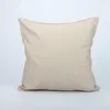 45 * 45cm sublimering Blank kuddefodral Pocket Bomull Linen Solid Färgkudde Skydd DIY Cushion Cover Kuddar VACT VT1917