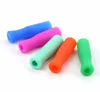 11Colors Stock Reusable Food Grade Silicone Tips Cover Straws For 30oz 20oz Tumbler Straws Stainless Steel Metal Straws Tooth Coll3296280