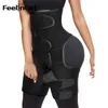 Feelingirl Neoprene Slim Ligh Trimmer Leg Shapers Slimming Belt Midje Trainer Sweat Shapewear Fat Burning Compress Belt279U