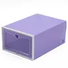 Scatole per scarpe da 30 pezzi Set di contenitori pieghevoli in plastica trasparente per la casa Scarpiera Organizer Stack Display Box Consegna gratuita