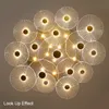 Nouvelle Arrivée Loft Pendentif Lumière Nordique Simple Créatif Feuille De Lotus Acrylique LED Lampe Suspendue Pour Hôtel Villa Lobby Escalier Art Décoration