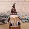 ornamento di natale bambola di gnomo di peluche lavorato a maglia albero di natale pendente da appendere alla parete decorazioni per le vacanze decorazioni per alberi regalo dhl gratis