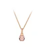 High Quality S925 Sterling silver women designers rose gold pendant Necklace Necklace jewelry