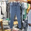 Mozuleva Vintag Double boutonnage Femmes Denim Jeans Taille haute Stretch Pantalon Capris Femme Streetwear Cordon Jeans Automne 201030