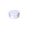 Petit pot rond vide en aluminium pour baume 8g 12g 15g, Mini pot de crème cosmétique en métal de taille de voyage, bouteille d'échantillon de crème de soin de la peau