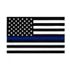 Thin Blue Line Flag American Police Flags 3x5FT USA General Election Country Banner for Trump Fans