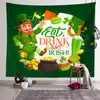 St. Patrick's Day Party-Wandteppich, 150 x 150 cm, Wandbehang, Dekorationen für Schlafzimmer, Wohnzimmer, Wohnheim, Party-Dekoration