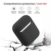 Zachte siliconen hoofdtelefoonkussens compatibel met AirPods 1 2 Pro 3 oortelefoonbeschermingskoffer met sleutelhanger voor vrouwelijke mannen