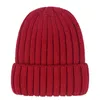 Chapeau tricoté coréen pour hommes et femmes, casquette d'hiver unisexe en mélange de coton, solide, chaud et doux, bonnet en laine pour filles, vente en gros