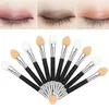 5000 stks / partij Nieuwe Spons Stick Eye Shadow Applicator Cosmetische Makeup Tools Double-Head Oogschaduw Borstel Lippenborstels