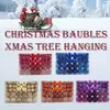 100 PCSSet Glitter Christmas Tree Ball Colorful Xmas Party Home Garden Jul Decoration Supplies 5 Färger 346 cm 201204