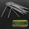 10Pcs 13cmx49cm Garden Prickle Strip Dig Stop Cat Repellent Deterrent Mat Spike Portable AntiCat Dog Outdoor Garden Supplies2619325