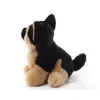 Raça de cachorro Aurora Toys com um longo casaco sedoso e luxuos