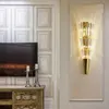 Luxurious multi-layer Crystal Wall Lamps For Living Room TV Backdrop Home Decor Hanging Lamp Corridor Wall Lighting