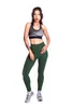 Europa e America Trade straniero autunno e inverno 2020 Nuovi pantaloni da yoga stretti a colori solidi donne che allungano i leggings lunghi pant2281195