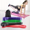 Полосы сопротивления 6 цветов йога резиновая открытая домашняя эластичная пилатесская спортивная тренировка