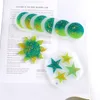 DIY Epoxy Resin Silicone Moule Moon Moules de soleil étoiles Ornement Ornement Pendant Moule blanc Transparent 2 5HJ G22063767