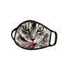 Animal Cat Dog Designer Face Mask 3D Printed Смешной Обложка маска Fashion Face Shield мытый Многоразовый пылезащитные маски Дизайнер