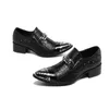 2021 hommes en cuir chaussures formelles motif peau de serpent brillant Oxford chaussures hommes robe de mariée chaussures mode fête Banquet hommes chaussures