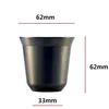 Capas de café expresso 80ml 160ml conjunto de 2, copos de aço inoxidável, chá isolado máquina dupla máquina de lavar louça 220311
