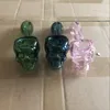 Pyrex Glass Oil Burner Pipes High Quality Thick Skull Smoking Hand Spoon Pipe 4 Inch 26g Weight Tobacco Dry Herb For Hookahs